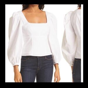 STAUD Lana Top in Biscotti NWT